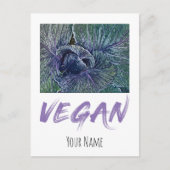 ビーガンレッドキャベツヴィンテージギフト シーズンポストカード (正面)