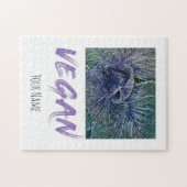 ビーガンレッドキャベツヴィンテージギフト ジグソーパズル (横)