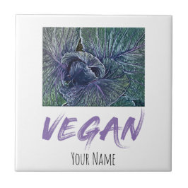 ビーガンレッドキャベツヴィンテージギフト タイル