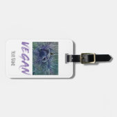 ビーガンレッドキャベツヴィンテージギフト ラゲッジタグ (正面横)