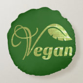 ビーガンロゴリーフ ラウンドクッション (裏面)