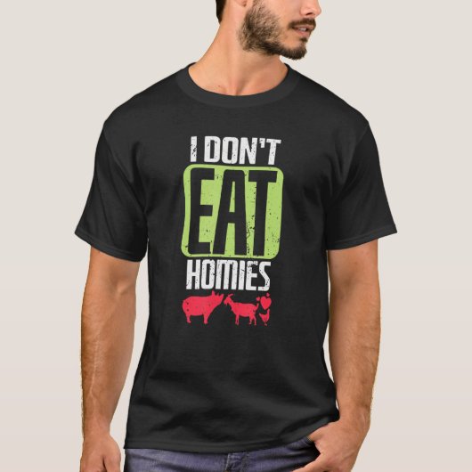 ビーガンー食べー Tシャツ (正面)