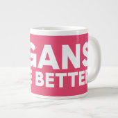 ビーガン上訴 ジャンボコーヒーマグカップ (正面右)