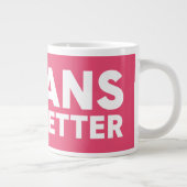 ビーガン上訴 ジャンボコーヒーマグカップ (右)