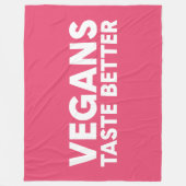 ビーガン上訴 フリースブランケット (正面)