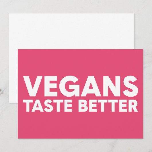 ビーガン上訴 招待状 (正面/裏面)