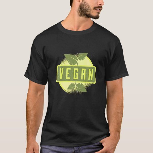 ビーガン健康食べ物料理 Tシャツ (正面)
