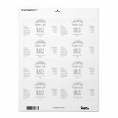 ビーガン分岐血清ラベル ラベル (フルシート)