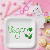 ビーガン印刷プレート  ペーパープレート (パーティー)