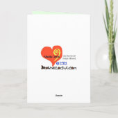 ビーガン又はベジタリアンおもしろいクリスマスカード カード (裏面)