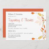 ビーガン友好ベジタリアン感謝祭 招待状 (正面/裏面)