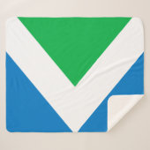 ビーガン国際的フラグ シェルパブランケット (正面(横))