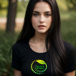 ビーガン女子Tシャツの喜び Tシャツ