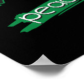 ビーガン平和の愛の慈悲 ポスター (角)