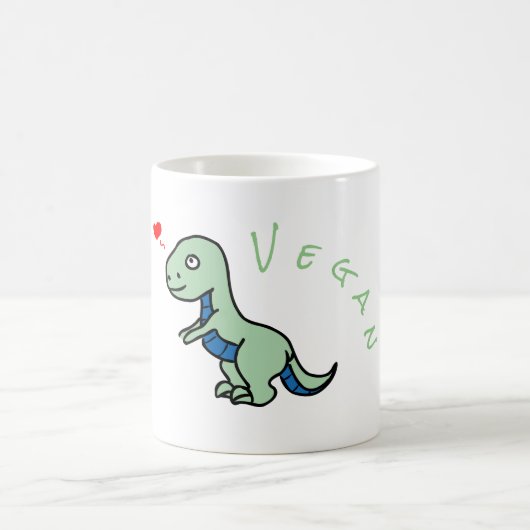 ビーガン恐竜の種類ディノ コーヒーマグカップ (中央)