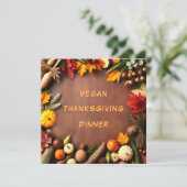 ビーガン感謝祭ディナー 招待状 (スタンド正面)