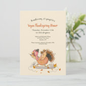 ビーガン感謝祭ディナー 招待状 (スタンド正面)