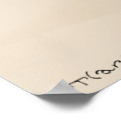 ビーガン感謝祭ポおもしろいスター ポスター (角)