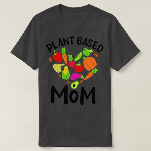 ビーガン植物ベースの母3 Tシャツ (デザイン正面)