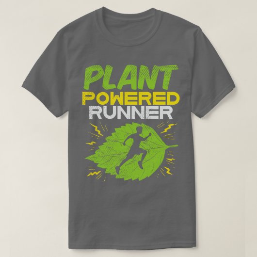 ビーガン植物動力ランナー1 Tシャツ (デザイン正面)