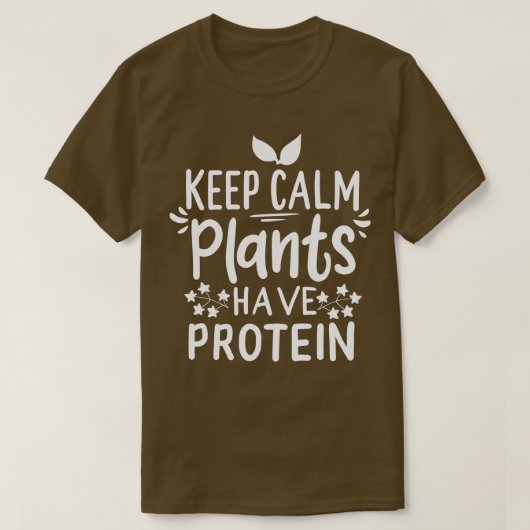 ビーガン植物蛋白質 Tシャツ (デザイン正面)