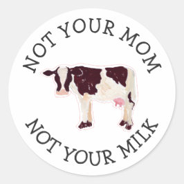 ビーガン活動家 |お母さんではなくミルク ラウンドシール