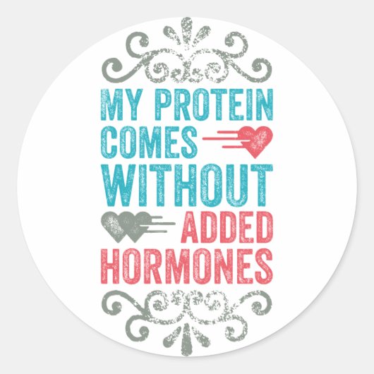 ビーガン添加ホルモンなし ラウンドシール (正面)