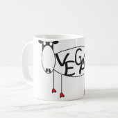 ビーガン牛マグ コーヒーマグカップ (正面左)