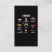 ビーガン生命声明動物権利保護装置 名刺 (正面)