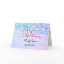 ビーガン用クリスマスグリーティングカードビーガン