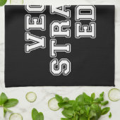 ビーガン直線エッジ キッチンタオル (折り畳み)