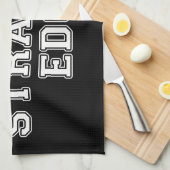 ビーガン直線エッジ キッチンタオル (四つ折り)