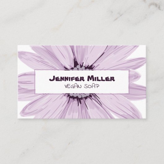 ビーガン石鹸 名刺 (正面)