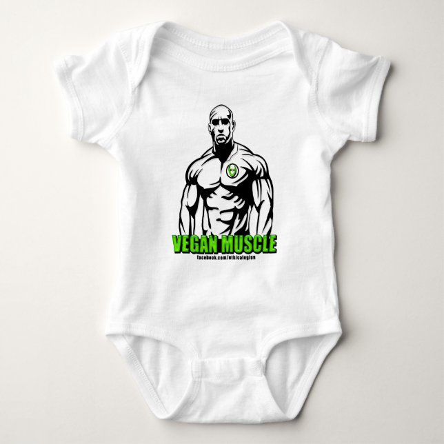 ビーガン筋肉服装 袖なしシャツ (正面)