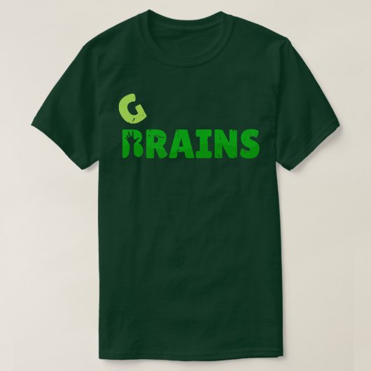 ビーガン脳と穀物の野菜の愛ベジタリアン Tシャツ (デザイン正面)