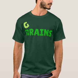 ビーガン脳と穀物の野菜の愛ベジタリアン Tシャツ