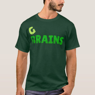 ビーガン脳と穀物の野菜の愛ベジタリアン Tシャツ