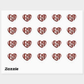 ビーガン花ハート ハートシール (シート)