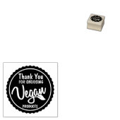 ビーガン製品を選んでくれてありがとう ラバースタンプ (押印)
