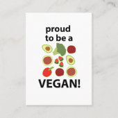 ビーガン誇りを持ったのビーガン 名刺 (正面)
