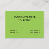 ビーガン誇りを持ったのビーガン 名刺 (裏面)