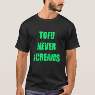 ビーガン豆腐は決して植物をベースにした動物を悲鳴 Tシャツ