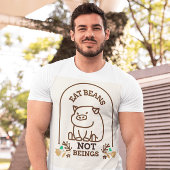 ビーガン豚Tシャツベジタリアンティー Tシャツ
