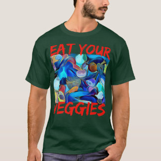 ビーガン象ベジタリアン全体の食品の残酷な自由 Tシャツ