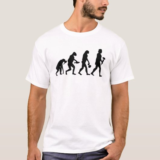 ビーガン進化ギフト牛ピグ植物ベースの栄養 Tシャツ (正面)
