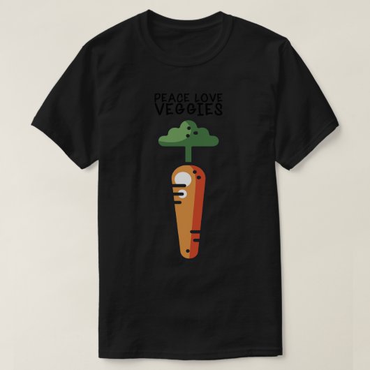 ビーガン野菜(3) Tシャツ (デザイン正面)