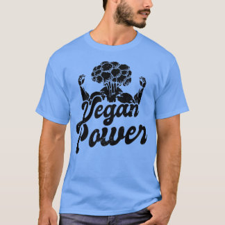 ビーガン電力デザインベジタリアントレーニング Tシャツ