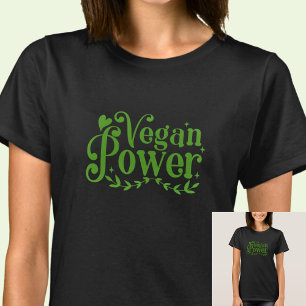 ビーガン電源 – 暗い色で点灯 Tシャツ