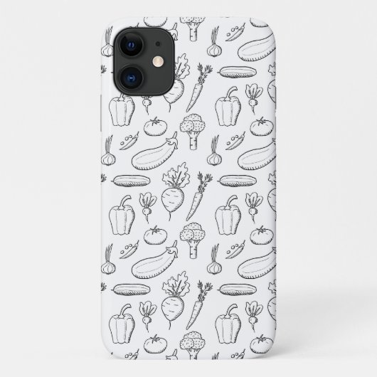 ビーガン電話ケース – ドードル野菜テーマ Case-Mate iPhoneケース (裏面)