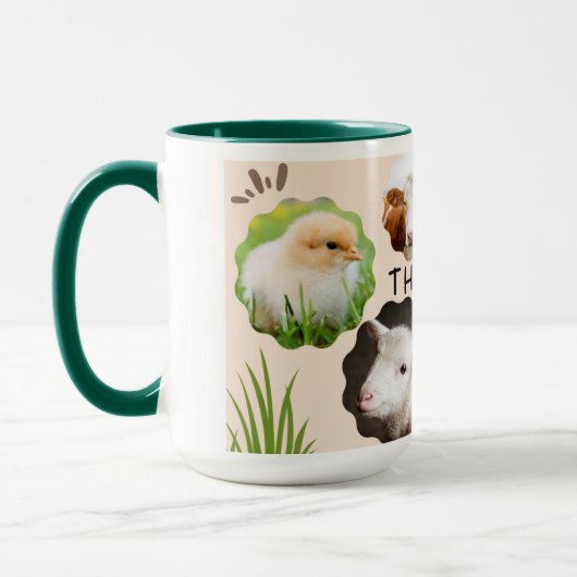 ビーガン顔ズオブフレンズコーヒーマグ マグカップ (左)